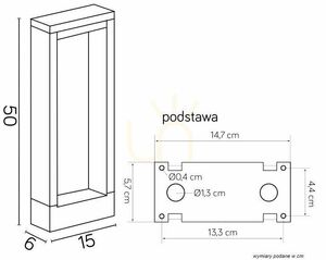 Vonkajší LED svetelný stĺpik SU-MA YB19503 tmavosivý 50 cm 7 W small 5