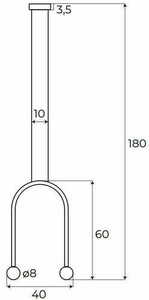 Závesné svietidlo Max Light Enigma P0514 zlaté 40 cm 2x2W small 3