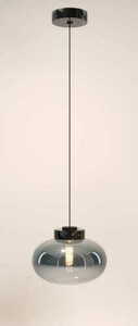Závesné svietidlo Max Light Moonstone P0515 dymové sklo čierny mramor 45 cm small 0