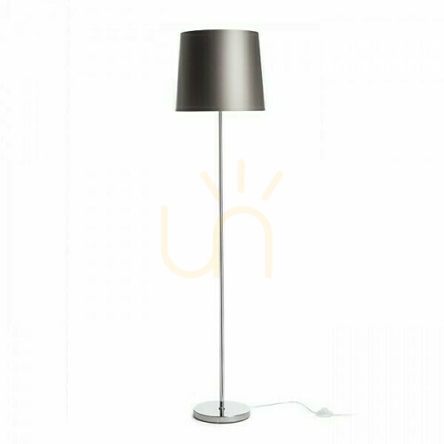 Skontrolujte Nyc/Conny 35 Stojacia lampa Monaco Dove Grey/Silverrene Pvc/Chrome 230 V Led E27 11 W.
