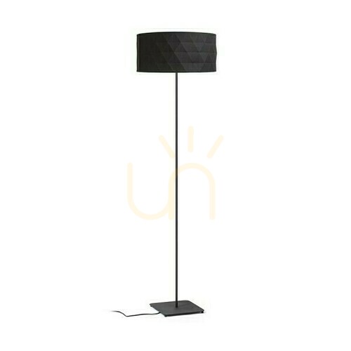 Skontrolujte Cortina/Jakaranda Stojaca lampa čierna/čierna Textil/kov 230 V Led E27 11 W.