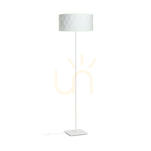 Skontrolujte Cortina/Jakaranda Stojaca lampa biela/biela Textil/kov 230 V Led E27 11 W.