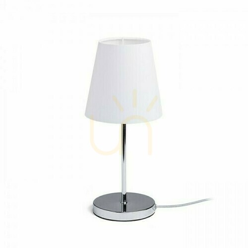 Skontrolujte Stolná lampa Rendl NYC/CONNY 15/15, biely polycotton/chróm, E27 11 W