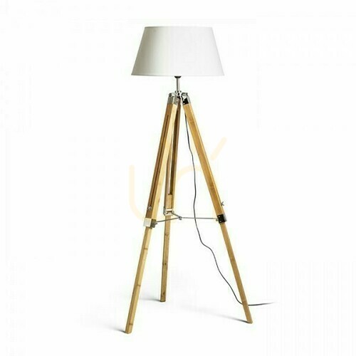 Skontrolujte Alvis/Ambitus 46 Stojacia lampa Cream White Bamboo 230 V Led E27 11 W.