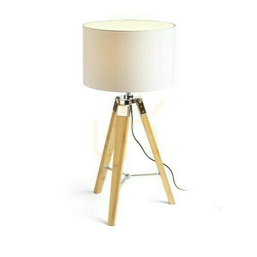 Skontrolujte Stolná lampa Rendl ALVIS/RON 40 biela/bambusová E27 15 W R14042