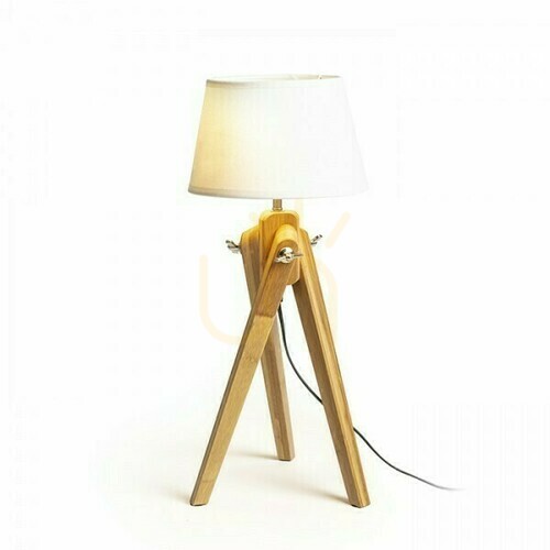 Skontrolujte Stolná lampa Ambitus/Alvis 24 Cream White Bamboo 230 V Led E27 7 W.