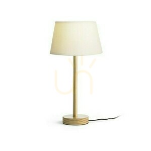 Maui/Alvis Stolná lampa 24 krémovo biele drevo 230 V Led E27 7 W. small 2
