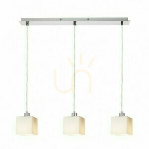 Dados Iii 60 Závesné svietidlo Opálové sklo/chróm 230 V Led E27 3x11 W. small 1