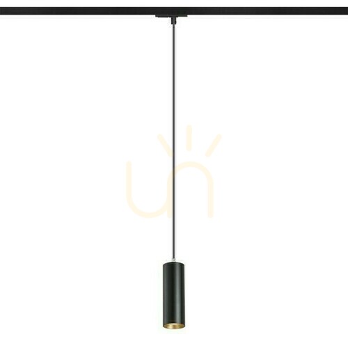 Skontrolujte Závesné svietidlo Mavro pre 1 fázu. Koľajnice čierna/zlatá 230 V Led 12 W 38° 3000 K