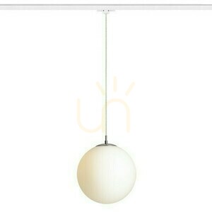 Rendl Závesné svietidlo LUNA 30 pre trojfázovú lištu, opálové sklo/chróm, R13969 small 1