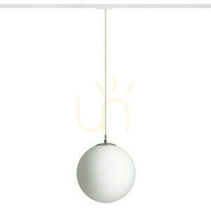 Závesné svietidlo Luna 30 na 1 fázu. Opálové sklo/chrómové lišty 230 V E27 15 W. small 0