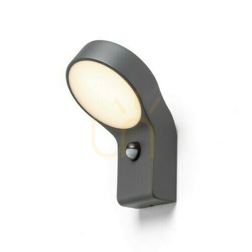 Skontrolujte Elia Pir vonkajšie nástenné svietidlo Antracit 230 V Led 9 W Ip44 3000 K