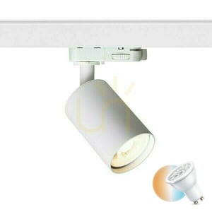 Dude Spotlight pre 3 fázy. Koľajnice biela 230 V Led Gu10 9 W. small 0