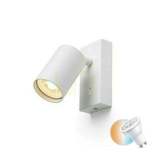 Skontrolujte Nástenná lampa Dude nástenná lampa biela 230 V Led Gu10 9 W.