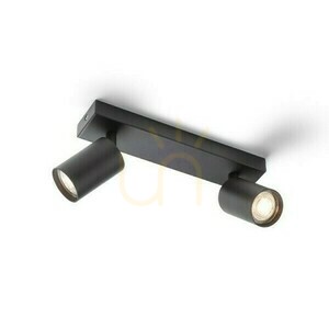 Dude Ii Black 230 V Led Gu10 2x9 W lampa na povrchovú montáž. small 4