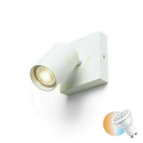 Skontrolujte Dude Sq White 230 V Led Gu10 9 Watt Surface Mounted Lamp.