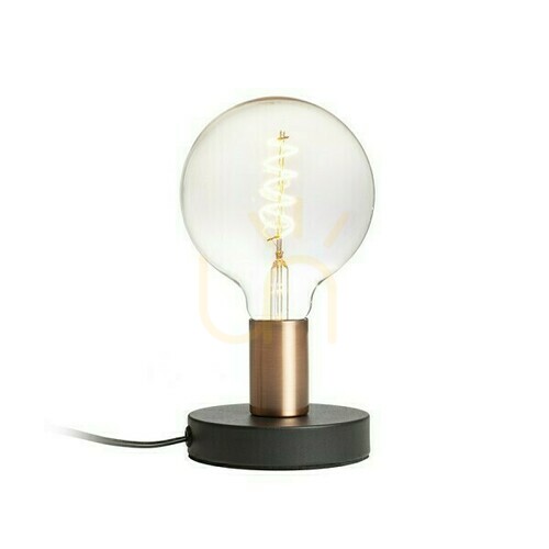 Skontrolujte Stolná lampa Rendl ALGOT R13907 – čierna, povrch v brúsenej medi, E27 LED 15 W