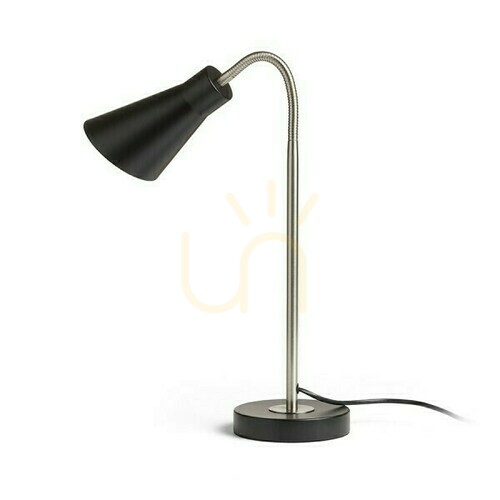 Skontrolujte Stolná lampa Anika Black Matte Nickel Mat 230 V E27 40 W.