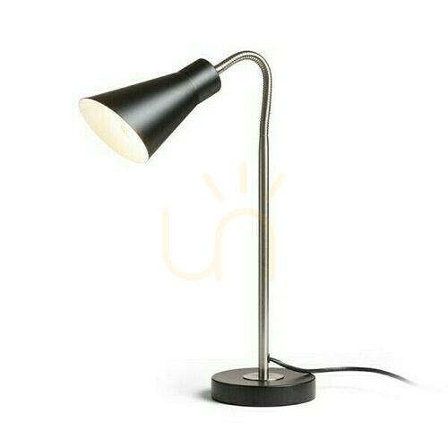 Skontrolujte Stolná lampa Anika Black Matte Nickel Mat 230 V E27 40 W.