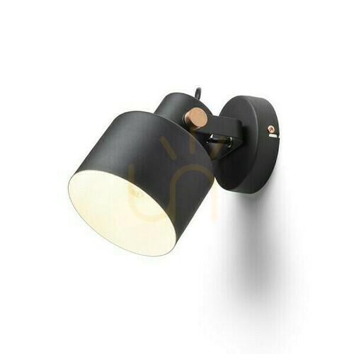 Skontrolujte Celeia Povrchová lampa čierna matná brúsená meď 230 V E27 40 W.