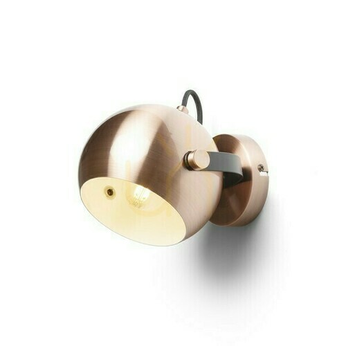 Skontrolujte Agneta brúsená meď/čierna lampa na povrchovú montáž 230 V E27 40 W.