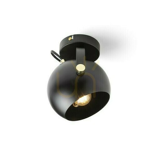 Skontrolujte Agneta Black 230 V E27 40 W Žiarovka na povrchovú montáž.