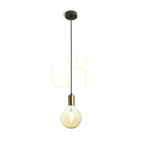 Závesné svietidlo Araq Brushed Brass/Black 230 V E27 42 W.