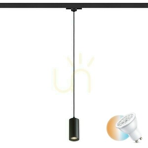 Závesné svietidlo Belenos pre 3 fázy. Koľajnice čierne 230 V Led Gu10 9 W. small 0