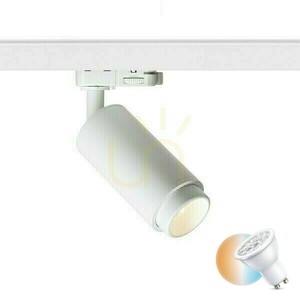 Reflektor Optimus pre 3 fázy. Koľajnice biela 230 V Led Gu10 9 W 10 50° small 0