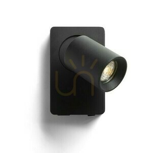 Nástenné svietidlo Rendl VOLTERA USB čierne GU10 9 W small 1