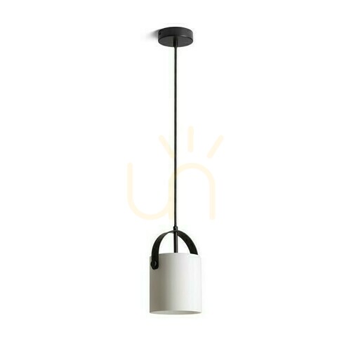 Skontrolujte Julietta 16 Opálové sklo/čierna závesná lampa 230 V E27 20 W.