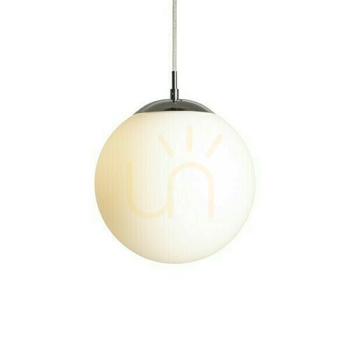 Skontrolujte Luna 25 Opálové sklo/chróm Závesné svietidlo 230 V Led E27 15 W.