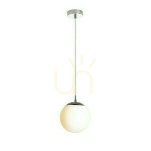 Luna 20 Opálové sklo/chróm Závesné svietidlo 230 V Led E27 15 W. small 4