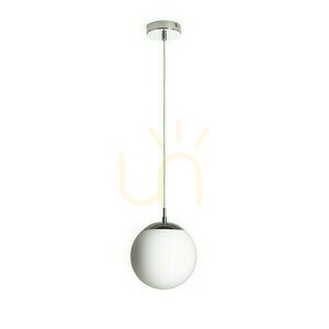 Luna 20 Opálové sklo/chróm Závesné svietidlo 230 V Led E27 15 W. small 0