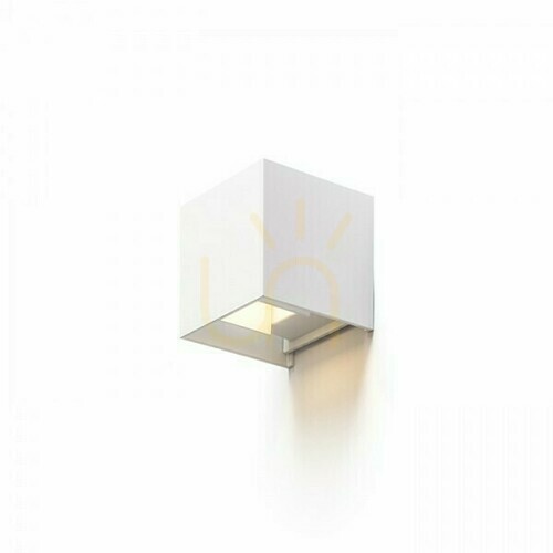 Skontrolujte Tito Sq Dimm vonkajšie nástenné svietidlo biele 230 V Led 2x3 W Ip65 3000 K
