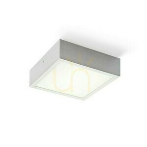 Plafond Structural Led 20x20 povrchová montáž brúsený hliník 230 V 12 W 3000 K small 1