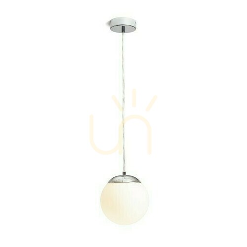 Skontrolujte Bolly 17 Opálové sklo/chróm Závesné svietidlo 230 V Led E27 15 W Ip44