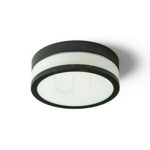 Cira Led 23 Kúpeľňové stropné svietidlo Opálové sklo/čierna 230 V 12 W Ip44 3000 K small 1