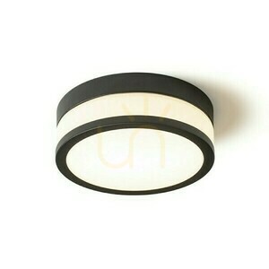 Cira Led 23 Kúpeľňové stropné svietidlo Opálové sklo/čierna 230 V 12 W Ip44 3000 K small 0