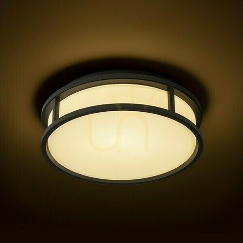 Skontrolujte Kúpeľňové svietidlo Grande Led 25 Stropné opálové sklo/čierna 230 V 12 W Ip44 3000 K