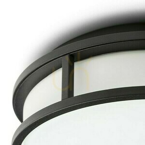 Kúpeľňové svietidlo Grande Led 25 Stropné opálové sklo/čierna 230 V 12 W Ip44 3000 K small 3