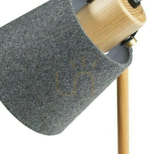 Skontrolujte Nástenné svietidlo Choupette Adjustable GreyBlack Textil/Lumber 230 V E27 15 W.