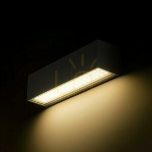 Vonkajšie nástenné svietidlo Camargue Anthracite Satin Glass 230 V Led 6 W Ip65 3000 K small 3
