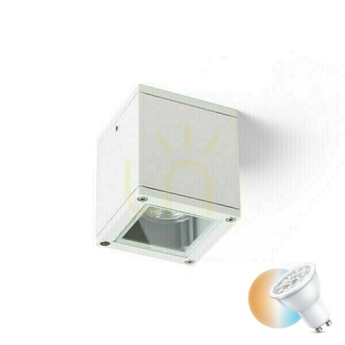 Skontrolujte Vonkajšie stropné svietidlo Keig White 230 V Gu10 35 W Ip65