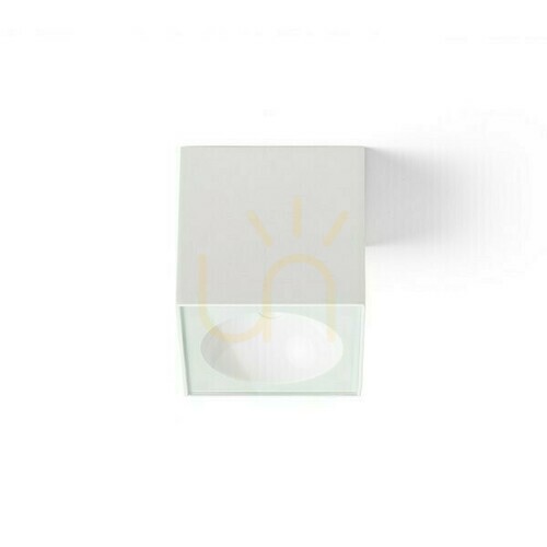 Skontrolujte Vonkajšie plafóny Senza Sq Ceiling White Transparent Glass 230 V Led 6 W Ip65 3000 K