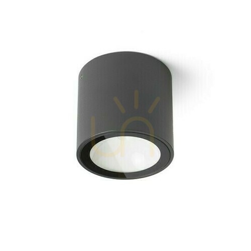 Skontrolujte Vonkajšie plafóny Senza R stropné antracitové číre sklo 230 V Led 6 W Ip65 3000 K