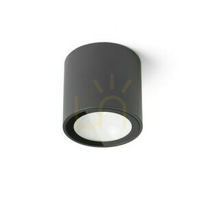 Vonkajšie plafóny Senza R stropné antracitové číre sklo 230 V Led 6 W Ip65 3000 K small 0