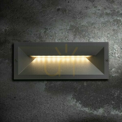 Skontrolujte Zapustené vonkajšie svietidlo Ragg Black 230 V Led 12 W Ip65 3000 K