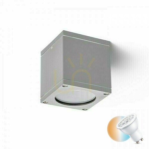 Skontrolujte Plafón Vonkajší stropný podhľad Rodge Gray 230 V Gu10 35 W Ip54