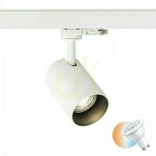 Skontrolujte Connor Spotlight pre 3-fázovú koľajnicu biela/čierna 230 V Led Gu10 10 W.